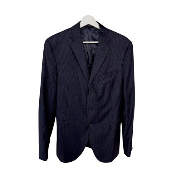 Ralph Lauren Rugby The Haberdashery Shop Wool Pinstripe Blazer Jacket Navy 40